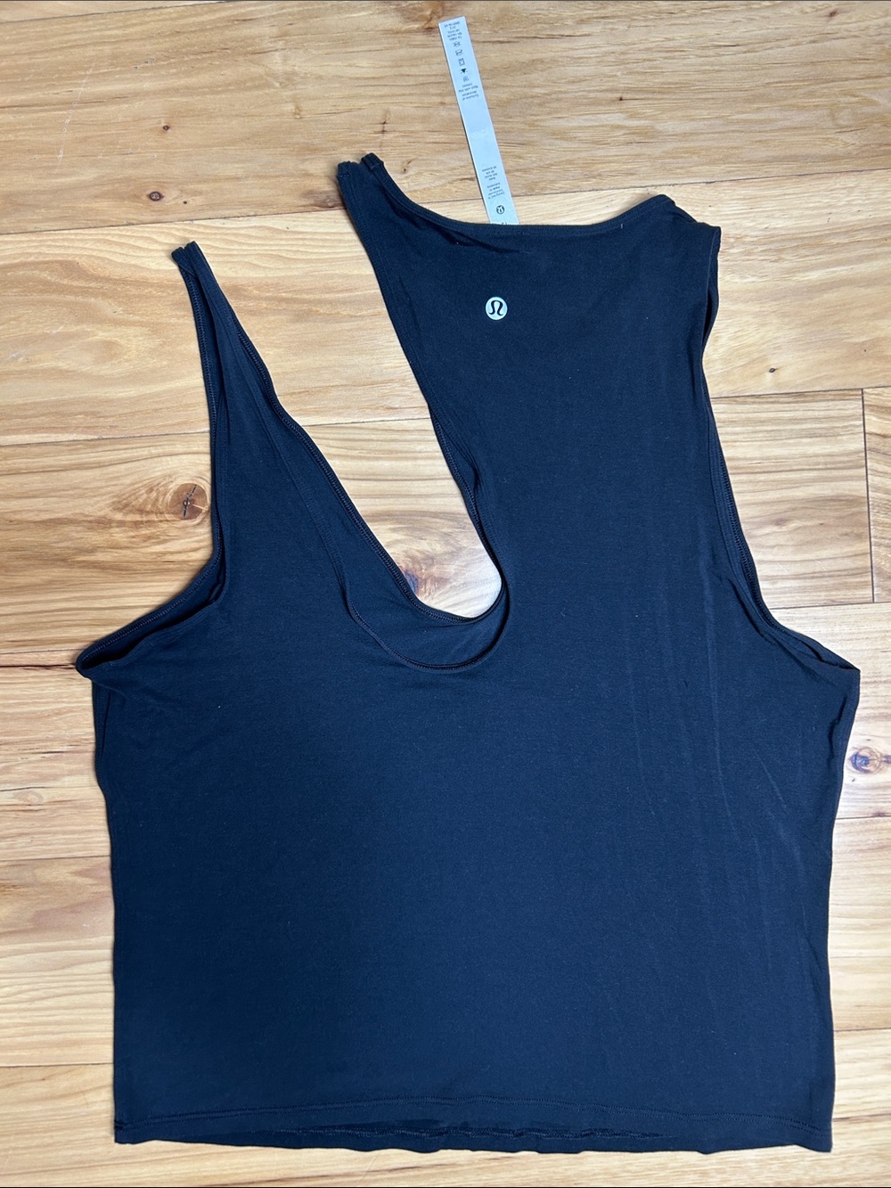 Lululemon Black One-Shoulder Tank Top | Size 12 - Picture 5 of 6